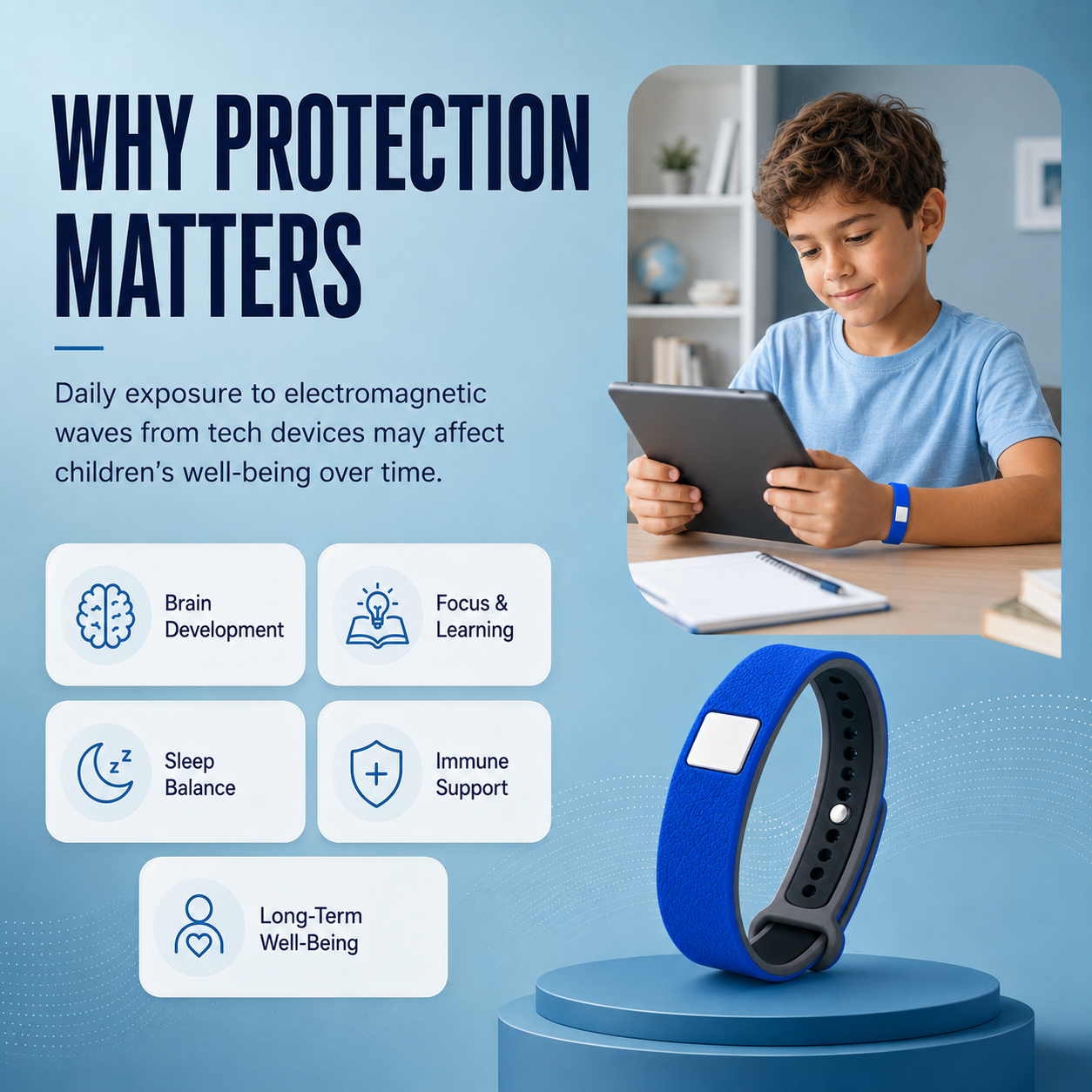 Radiation Protection Bracelet for Electronic Devices